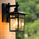 Alessio Black Outdoor Wall Light - Modern Waterproof Lantern for Exterior Spaces 0