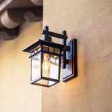 Alessio Black Outdoor Wall Light - Modern Waterproof Lantern for Exterior Spaces 4