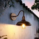 Alessio Rustic Outdoor Wall Light - Antique Brass Garden Lantern, IP65 Waterproof 4