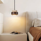 Ascend Retro Wabi-Sabi Pendant Light - Natural Stone & Wood Design 4