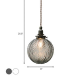 Colonial Global - Vintage Glass Pendant Lamp for Kitchen Pendant Lighting 7