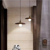 Dopwii - Artistic Wooden Pendant Light with Stained Glass Design 5