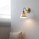 Elegant Brass Ceramic Wall Light with Antique Finish 4