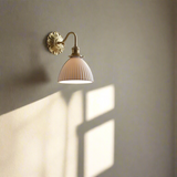 Elegant Brass Ceramic Wall Light with Antique Finish 9