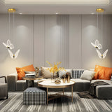 Elegant Butterfly Pendant Lamp - Adjustable Height & Soft Lighting 3