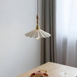 Elegant Ceramic Kitchen Island Pendant Light with Fluted Shade 2
