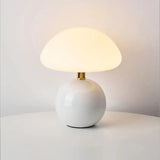 Elegant Ceramic Mushroom Lamp with Adjustable LED Lighting 0