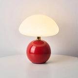 Elegant Ceramic Mushroom Lamp with Adjustable LED Lighting 10