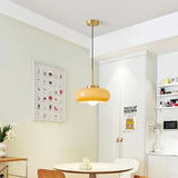 Elegant Copper & Glass Pendant Light - Vintage Kitchen Hanging Lights 3