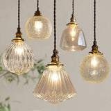 Elegant Crystal Glass Pendant Lamp - Nordic Design with Retro Charm 1