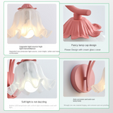 Elegant French Retro Floral Wall Lamp - LED Light, Iron Frame 7