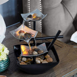 Elegant Mini Tabletop Fountain with Soothing Water Sounds & Ambient Lighting 0