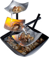 Elegant Mini Tabletop Fountain with Soothing Water Sounds & Ambient Lighting 1