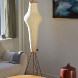 Elegant Rice Paper Modern Floor Lamp for Living Room - Minimalist Design 10