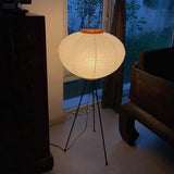 Elegant Rice Paper Modern Floor Lamp for Living Room - Minimalist Design 5