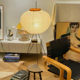 Elegant Rice Paper Modern Floor Lamp for Living Room - Minimalist Design 8