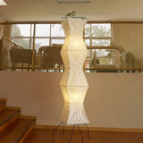 Elegant Rice Paper Modern Floor Lamp for Living Room - Minimalist Design 9