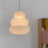 Elegant Rice Paper Pendant Light - Soft Diffused Illumination 0