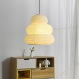 Elegant Rice Paper Pendant Light - Soft Diffused Illumination 2