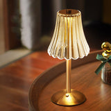 Elegant Touch-Activated Golden Crystal Table Lamp with Dimming Function 0