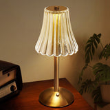 Elegant Touch-Activated Golden Crystal Table Lamp with Dimming Function 6