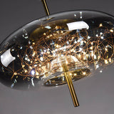 Essence - Elegant Brown Glass Pendant Lamp with LED for Kitchen Lighting 5