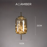 Essence - Elegant Brown Glass Pendant Lamp with LED for Kitchen Lighting 8