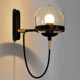 Hoskulle - Modern E27 Wall Light Sconce, Iron & Glass Design, Dimmable 1