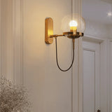 Hoskulle - Modern E27 Wall Light Sconce, Iron & Glass Design, Dimmable 2
