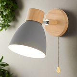 Jandiel - Nordic Modern Wooden Wall Light with Pull Switch 6