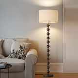 Japandi Wooden Floor Lamp - Modern Standing Lamp with LED Lighting 3