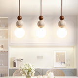 LavaStone - Modern Travertine Pendant Light for Dining Room 1