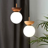 Log Japanese Pendant Lamp - Customizable LED Ceiling Light 7