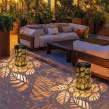 Luminous Leaf Lanterns - Set of 2 Weather-Resistant Decorative Lights 5