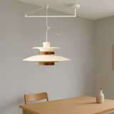 Mercero - Scandinavian Pendant Lamp with Swivel Arm & Four Shades 6