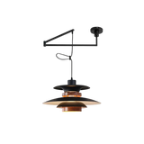 Mercero - Scandinavian Pendant Lamp with Swivel Arm & Four Shades 8
