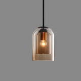 Mica Mid-Century Glass Pendant Light - Stylish Double Hanging Fixture 9