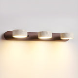 Misterlamp - Travertine Duo Wall Light with LED and Wood Accents 11