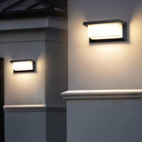 Modern Black & White Outdoor Wall Light - Durable Exterior Wall Lantern for Gardens 4