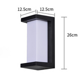 Modern Black & White Outdoor Wall Light - Durable Exterior Wall Lantern for Gardens 8