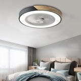 Modern Ceiling Fan with Lights and Remote Control - Blade-less Design for Bedroom 3