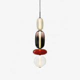 Modern Glass Pendant Lamp - Colorful Kitchen Pendant Lighting with LED 10