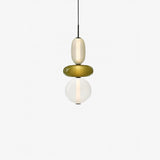 Modern Glass Pendant Lamp - Colorful Kitchen Pendant Lighting with LED 12