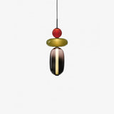 Modern Glass Pendant Lamp - Colorful Kitchen Pendant Lighting with LED 13