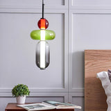 Modern Glass Pendant Lamp - Colorful Kitchen Pendant Lighting with LED 5