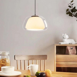 Modern Milk Glass Pendant Lamp - Stylish Kitchen Pendant Lighting 3