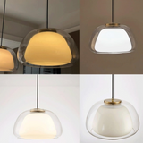 Modern Milk Glass Pendant Lamp - Stylish Kitchen Pendant Lighting 8