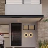 Modern Outdoor Wall Light - Elegant LED Lantern for Patios & Entrances 2