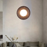 Modern Wooden Wall Lamp - Elegant Acrylic Shade Wall Sconce Lighting 0