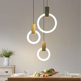 Nordic Ring LED Pendant Light - Modern Kitchen Pendant Lighting, Adjustable 10